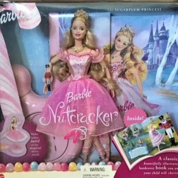 NIB BARBIE IN THE NUTCRACKER GIFT SET WITH HARDCOVER BOOK SUGARPLUM FAIRY 2001 - Picture 1 of 3